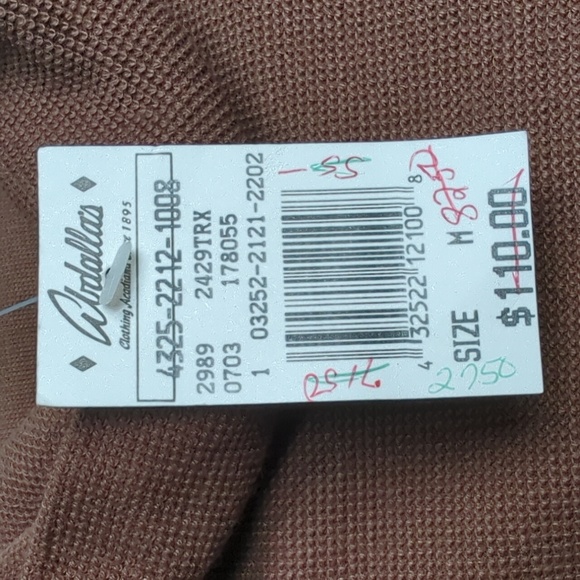 Vintage 1990s Y2K Classy Brown Turtleneck Sleeveless Blouse D'Sport Desentino MD - Picture 7 of 9